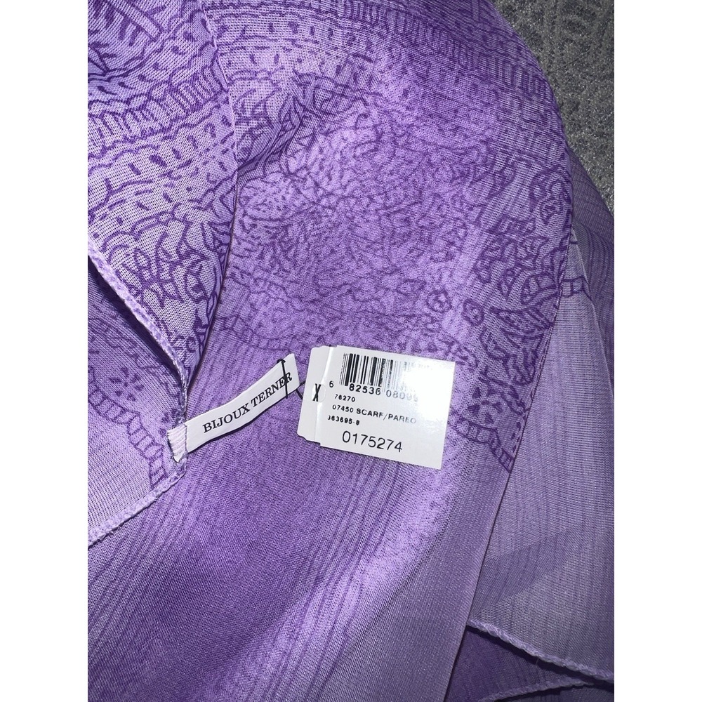 bijoux‎ terner Purple Scarf  40"X 58" - Picture 3 of 4